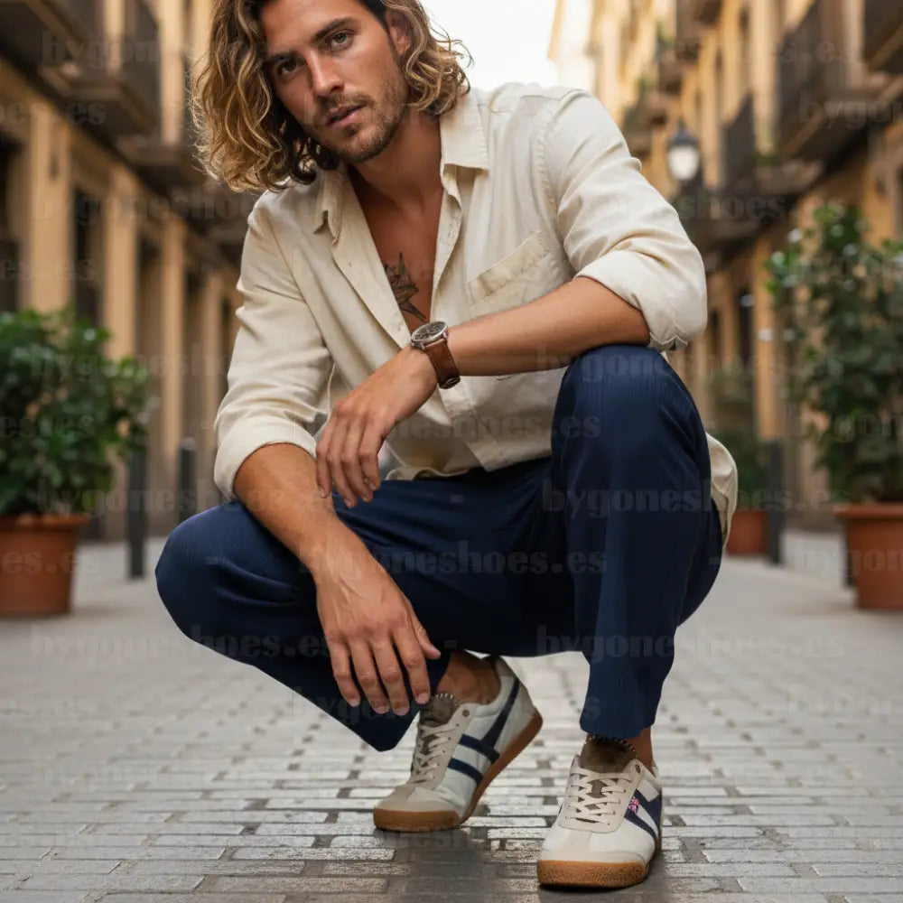 GOLA| SNEAKERS HOMBRE| Harrier cambridge ECRU/NAVY CMB755|EN SNEAKERS