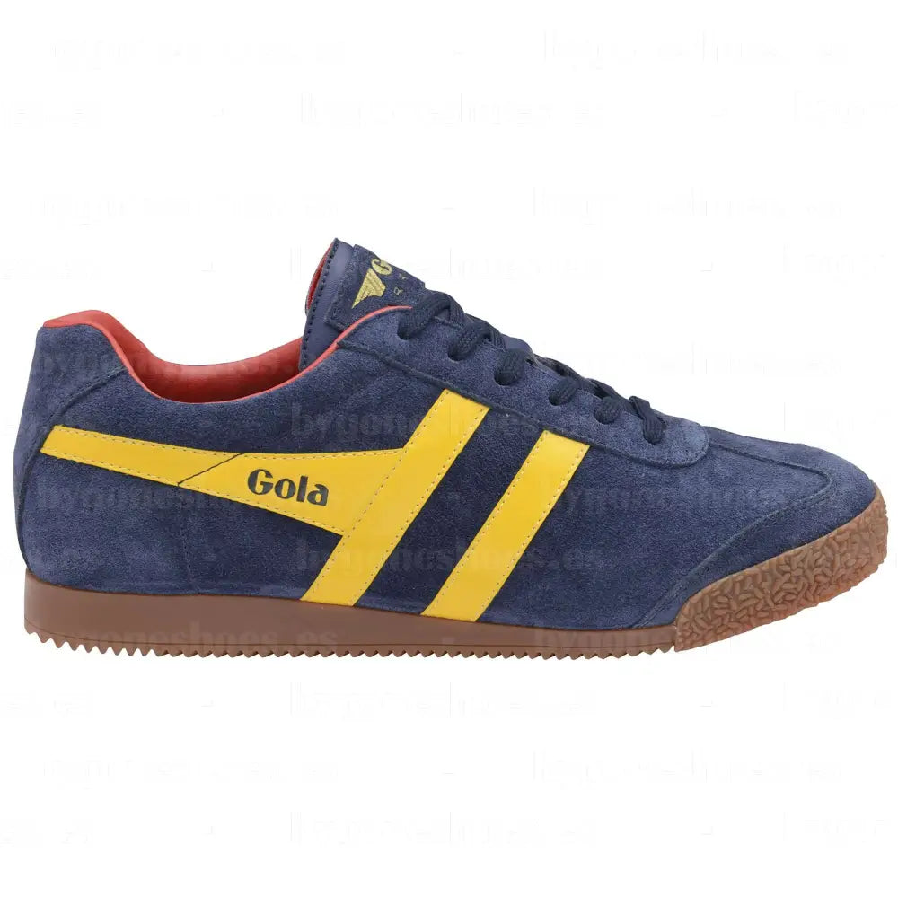 GOLA | SNEAKERS HOMBRE | HARRIER-SUEDE-CMA192 NAVY/SUN/RED SNEAKERS