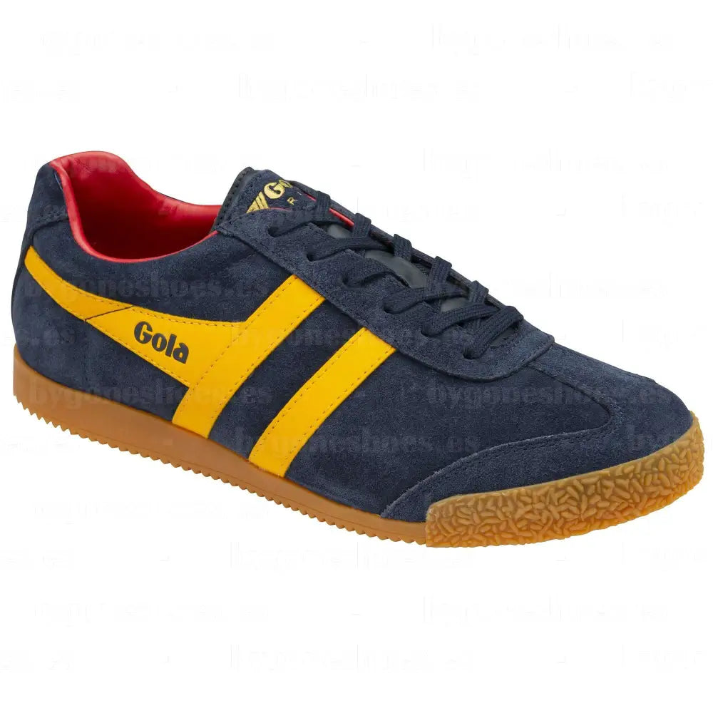 GOLA | SNEAKERS HOMBRE | HARRIER-SUEDE-CMA192 NAVY/SUN/RED SNEAKERS