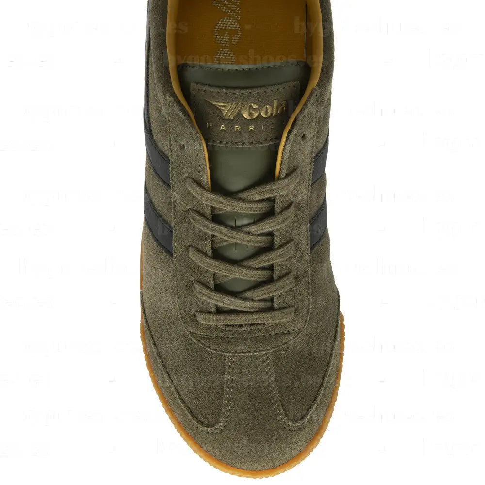 GOLA|SNEAKERS HOMBRE|HARRIER SUEDE-KHAKI/BLACK/SUN CMA192|KBS SNEAKERS
