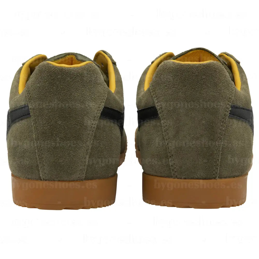GOLA|SNEAKERS HOMBRE|HARRIER SUEDE-KHAKI/BLACK/SUN CMA192|KBS SNEAKERS