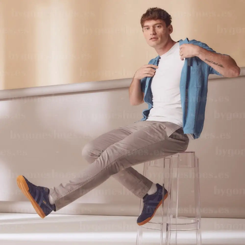 GOLA|SNEAKERS HOMBRE|HARRIER SUEDE-NAVY/MOONLIGHJT/ASH CMA192|NMA SNEAKERS