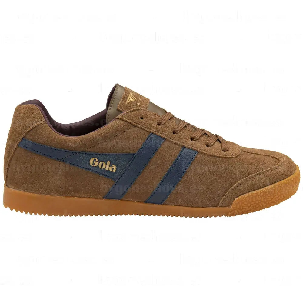 GOLA|SNEAKERS HOMBRE|HARRIER SUEDE-TABACCO/NAVY/BURGUNDY CMA192|TNB SNEAKERS
