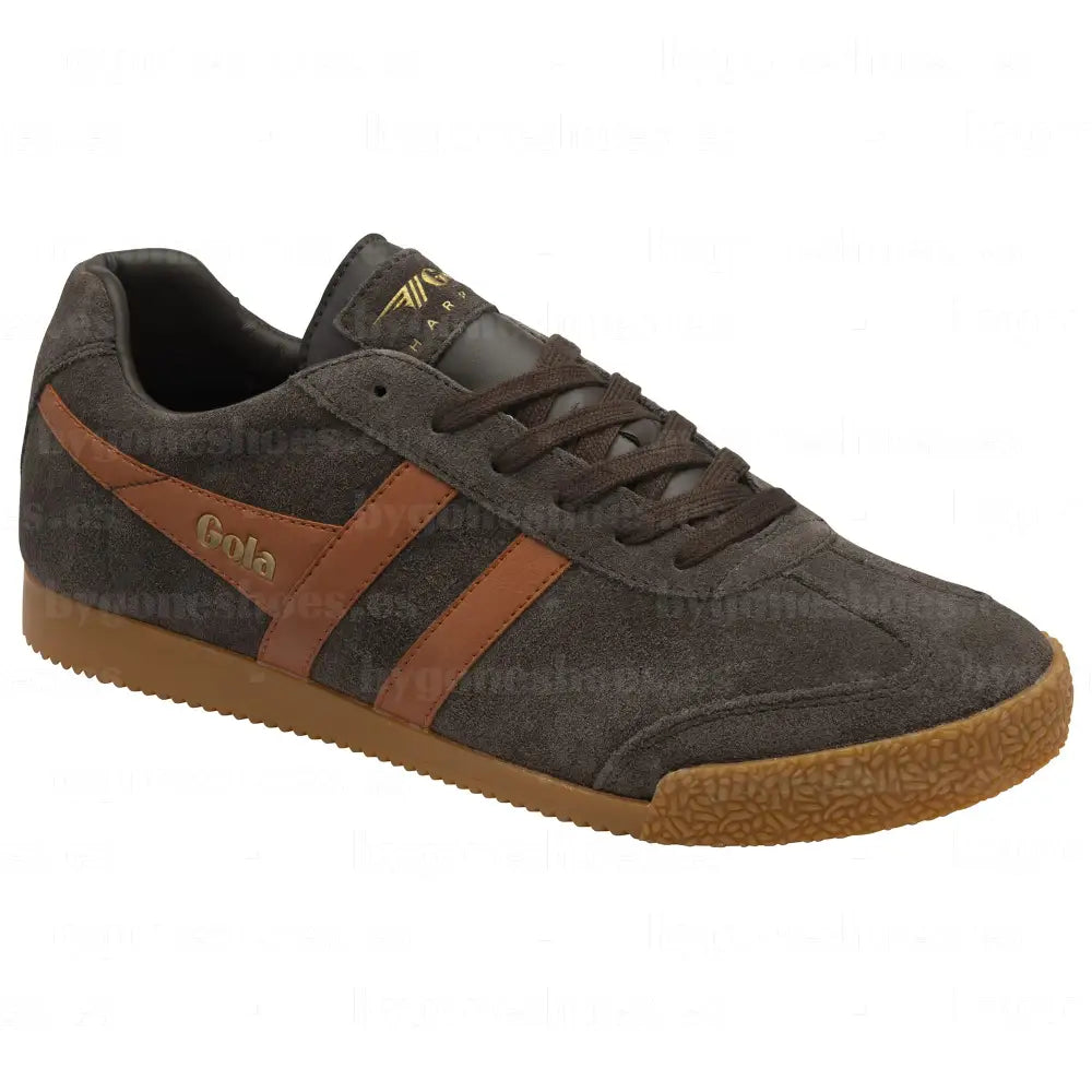 GOLA|SNEAKERS HOMBRE|HARRIERSUEDE- DARK BROWN/MOODY ORANGE CMA192|DBMOR SNEAKERS