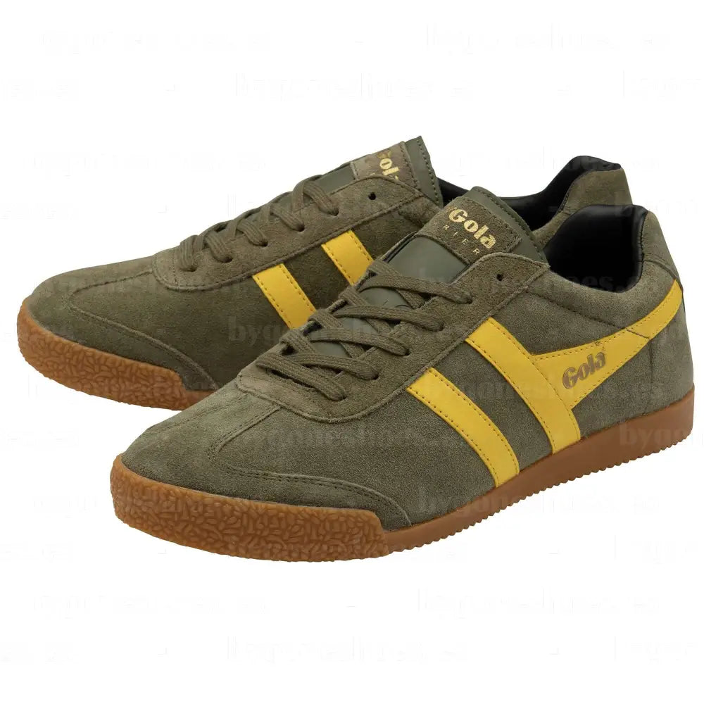 GOLA|SNEAKERS HOMBRE|HARRIERSUEDE-KHAKI/SUN/BLACK CMA192|KSB SNEAKERS
