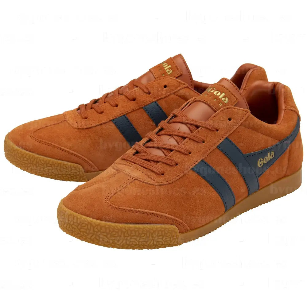 GOLA|SNEAKERS HOMBRE|HARRIERSUEDE-MOODY ORANGE/NAVY CMA192|MONA SNEAKERS