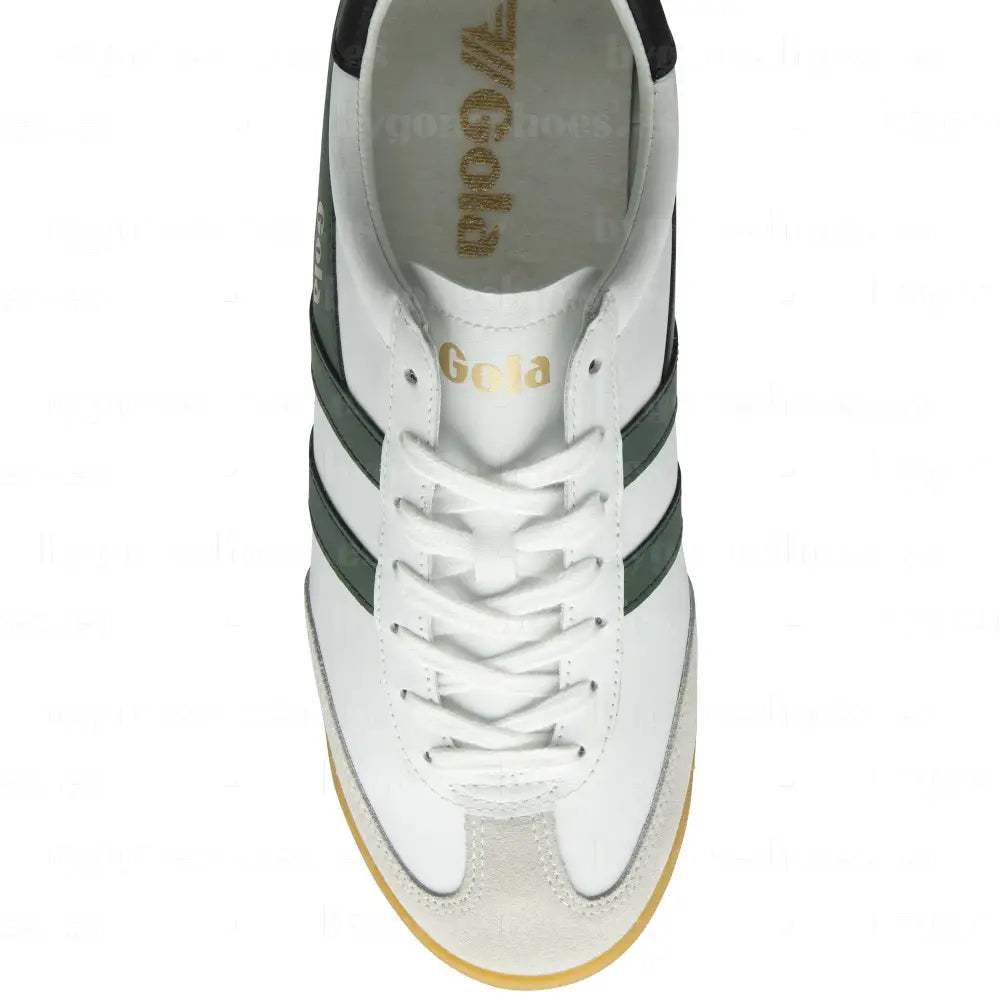 GOLA|SNEAKERS HOMBRE| Torpedo leather WHITE/EVERGREEN/BLACK CMB622|WEB SNEAKERS