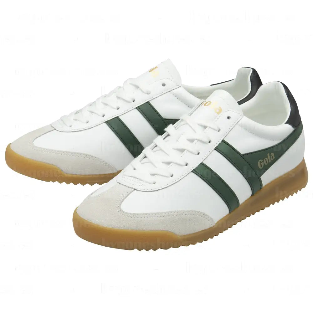 GOLA|SNEAKERS HOMBRE| Torpedo leather WHITE/EVERGREEN/BLACK CMB622|WEB SNEAKERS