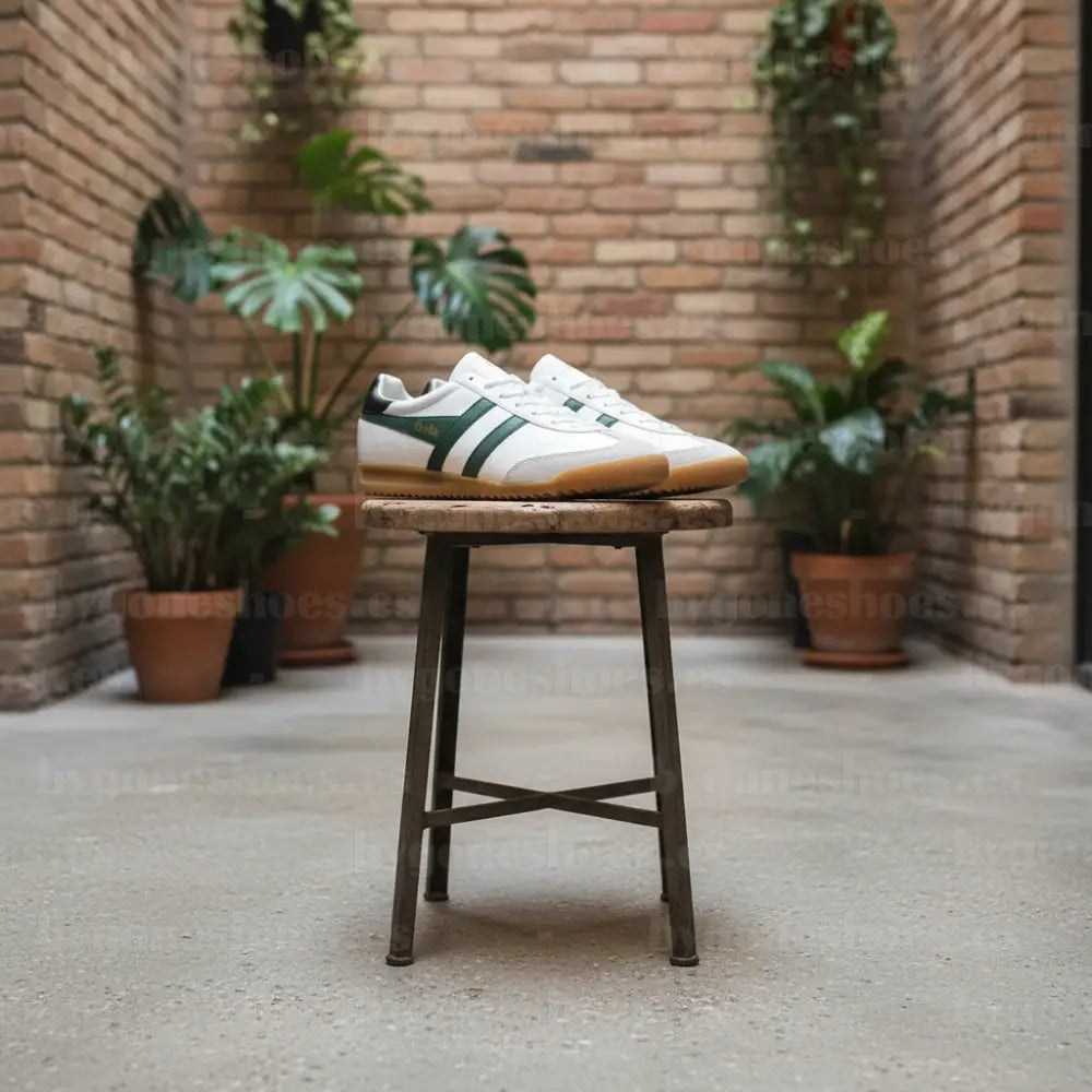 GOLA|SNEAKERS HOMBRE| Torpedo leather WHITE/EVERGREEN/BLACK CMB622|WEB SNEAKERS