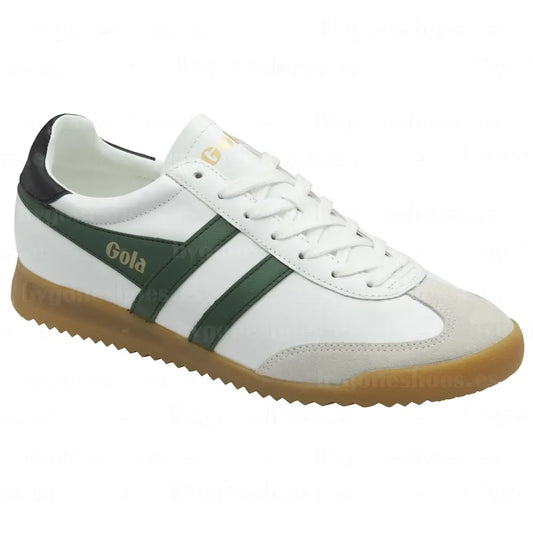 GOLA|SNEAKERS HOMBRE| Torpedo leather WHITE/EVERGREEN/BLACK CMB622|WEB SNEAKERS