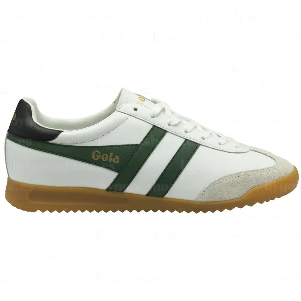 GOLA|SNEAKERS HOMBRE| Torpedo leather WHITE/EVERGREEN/BLACK CMB622|WEB SNEAKERS