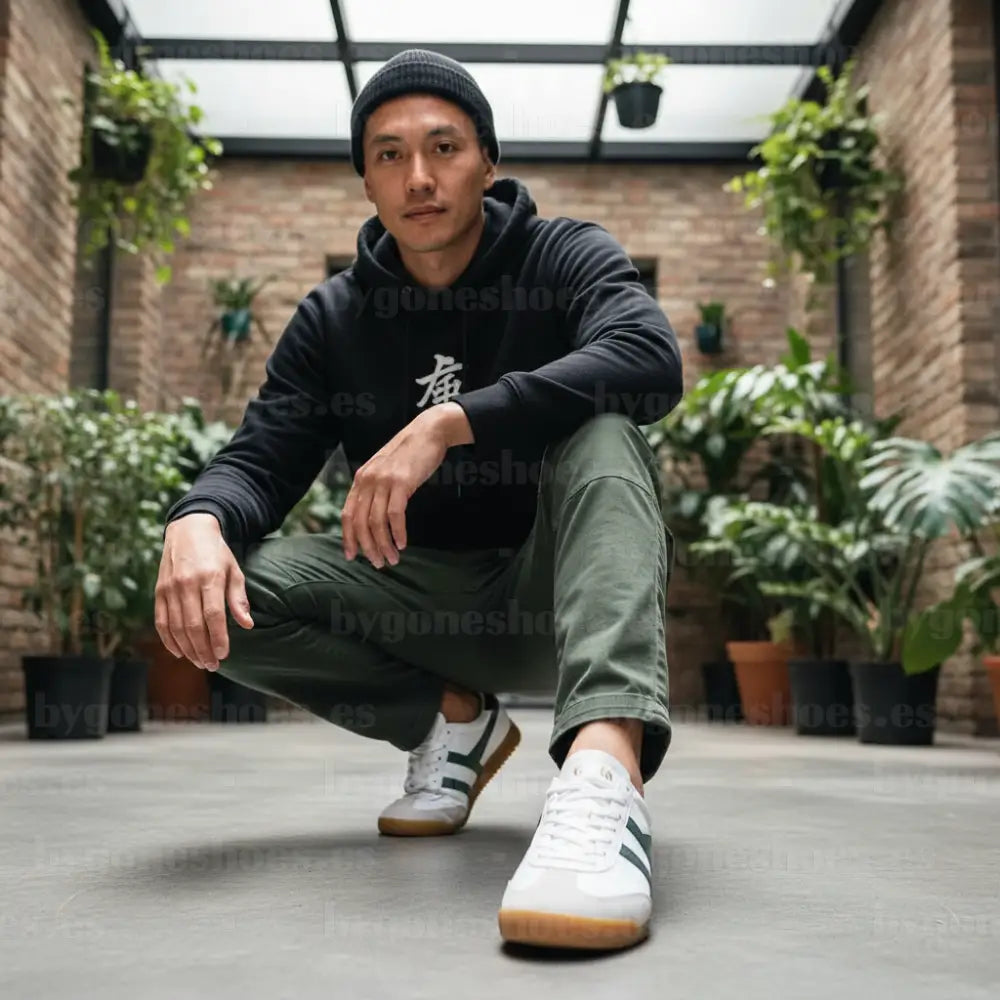 GOLA|SNEAKERS HOMBRE| Torpedo leather WHITE/EVERGREEN/BLACK CMB622|WEB SNEAKERS