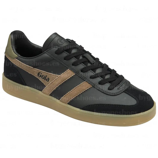 GOLA|SNEAKERS HOMBRE| Viper leather BLACK/TABACCO/KHAKI/GUM CMB744|BTKG SNEAKERS