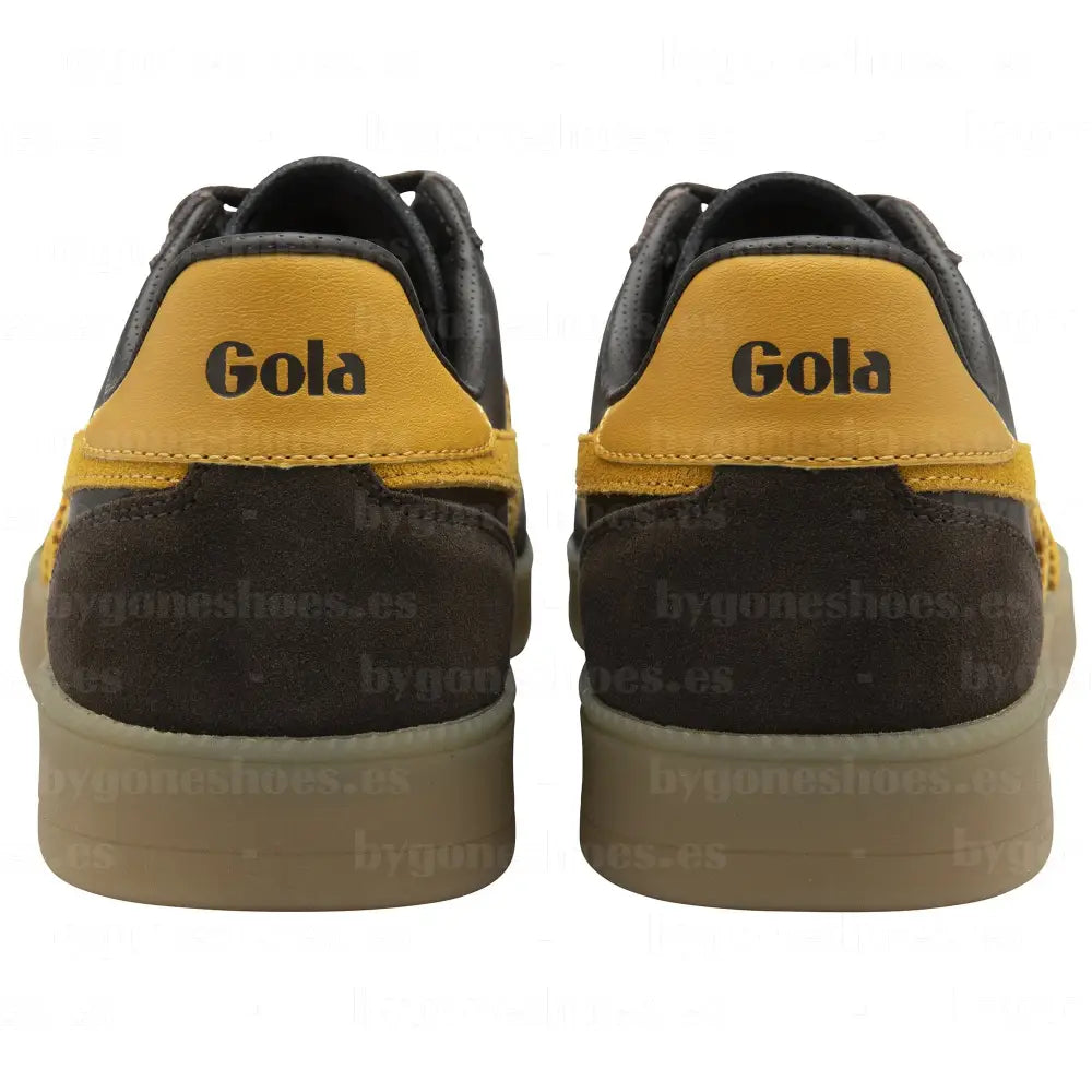 GOLA|SNEAKERS HOMBRE| Viper Leather DARK BROWN/SUN/GUM CMB744|DBSG SNEAKERS