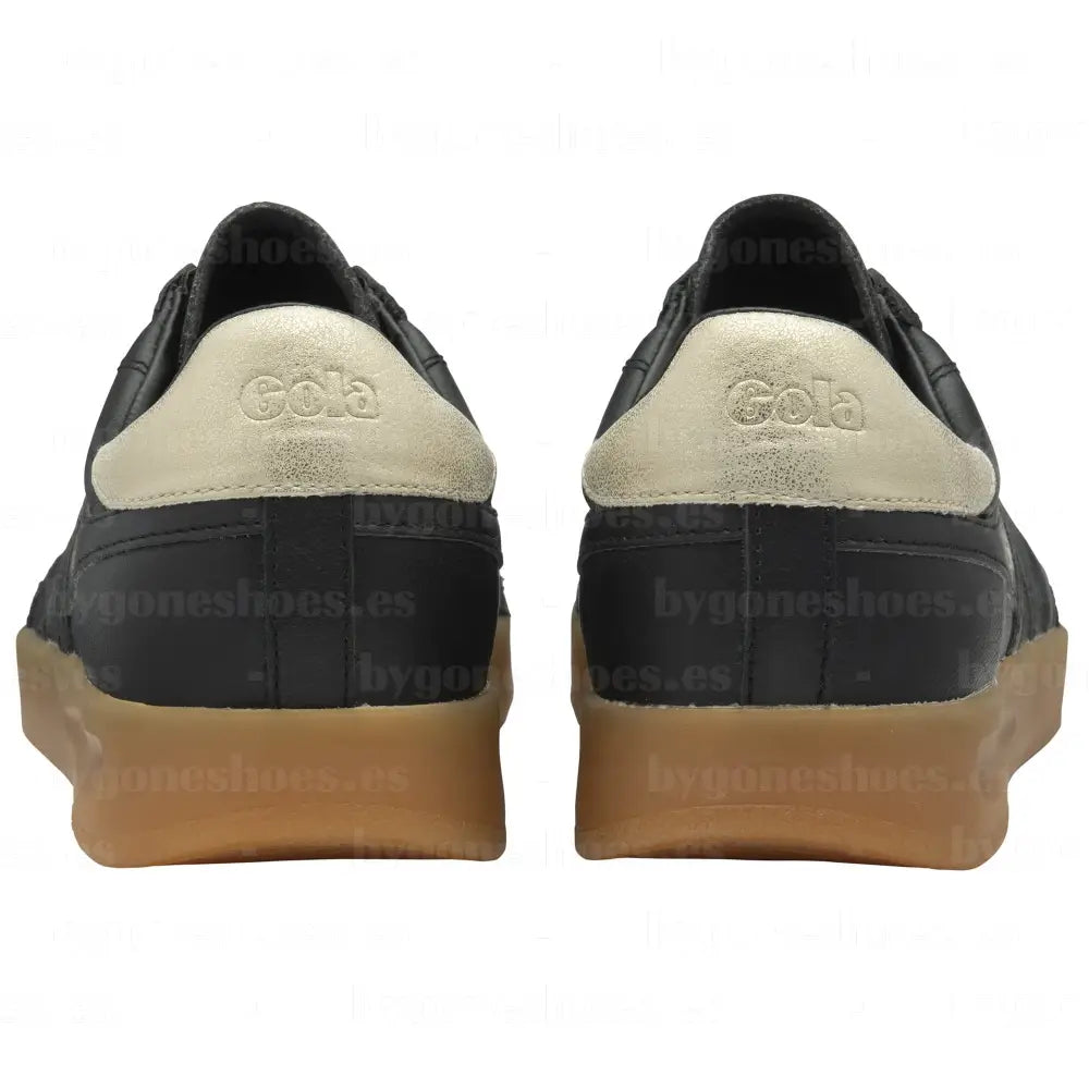 GOLA|SNEAKERS MUEJR|STADIA LEATHER-BLACK/GOLD/GUM CLB785|BGG SNEAKERS