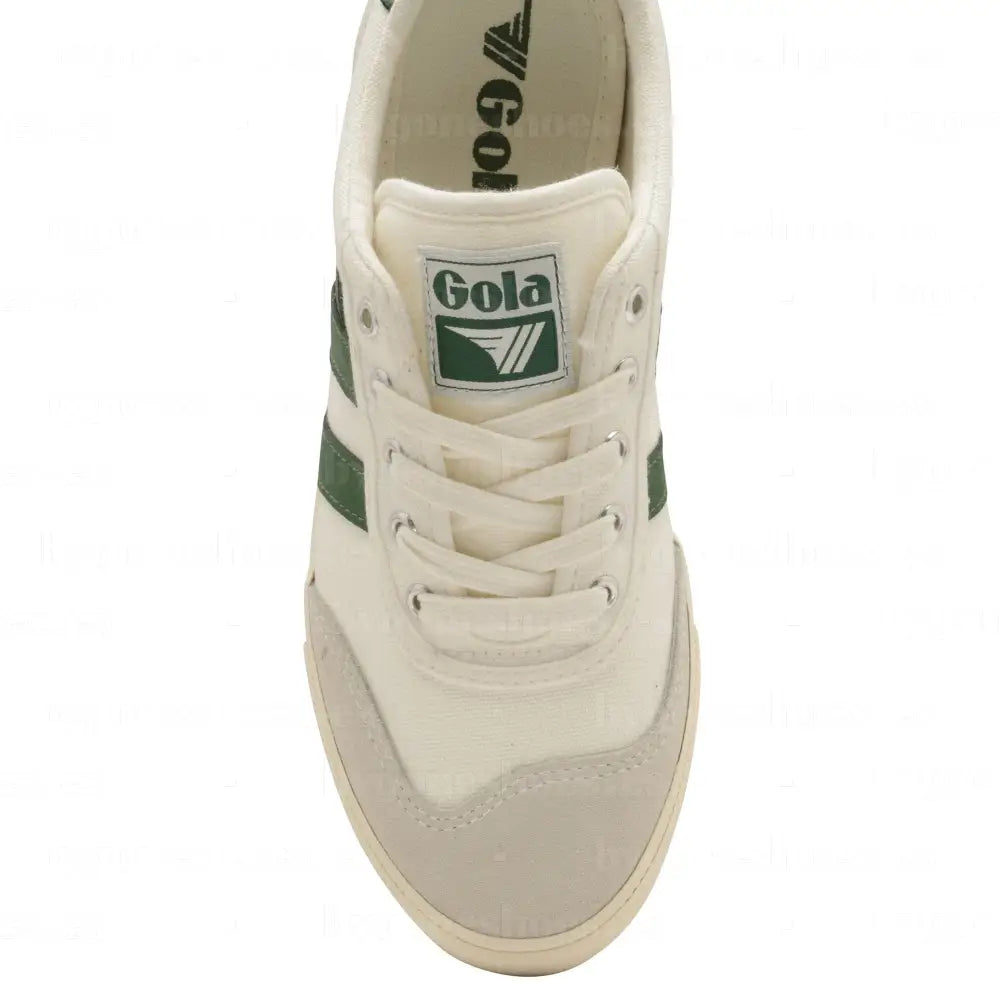 GOLA | SNEAKERS MUJER | BADMINTON-CLA548 OFF WHITE/GREEN SNEAKERS