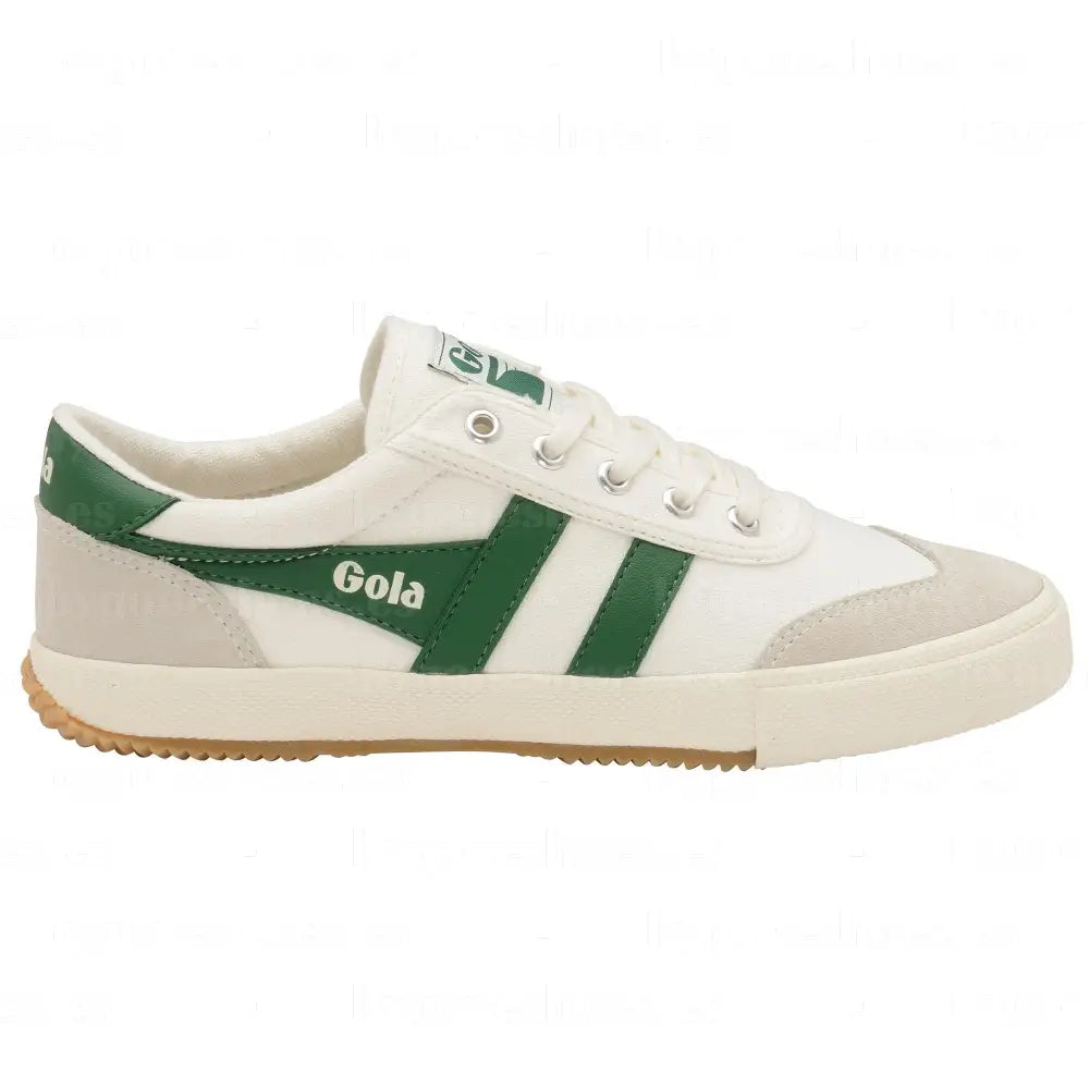 GOLA | SNEAKERS MUJER | BADMINTON-CLA548 OFF WHITE/GREEN SNEAKERS
