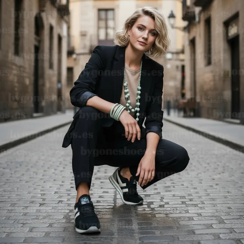 Misma chica - Ángulo 1 en cuclillas