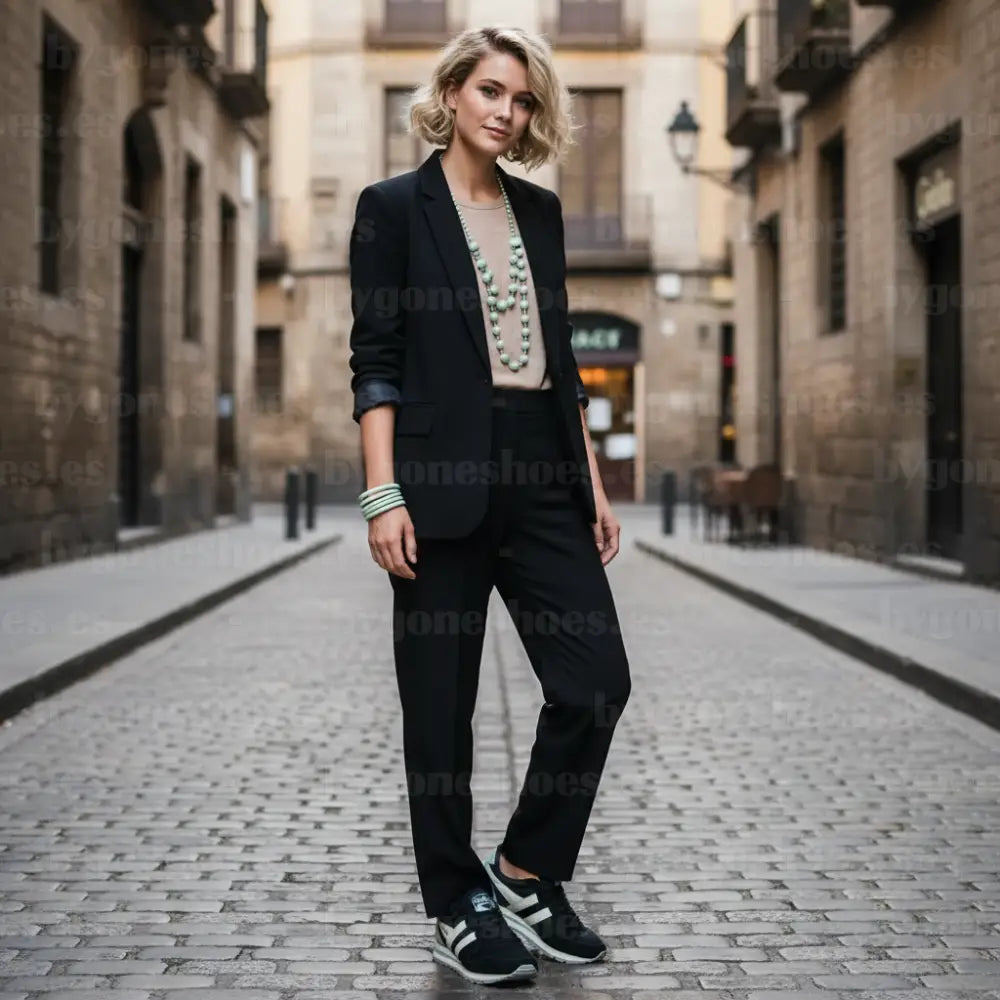 Chica con chaqueta cerrada