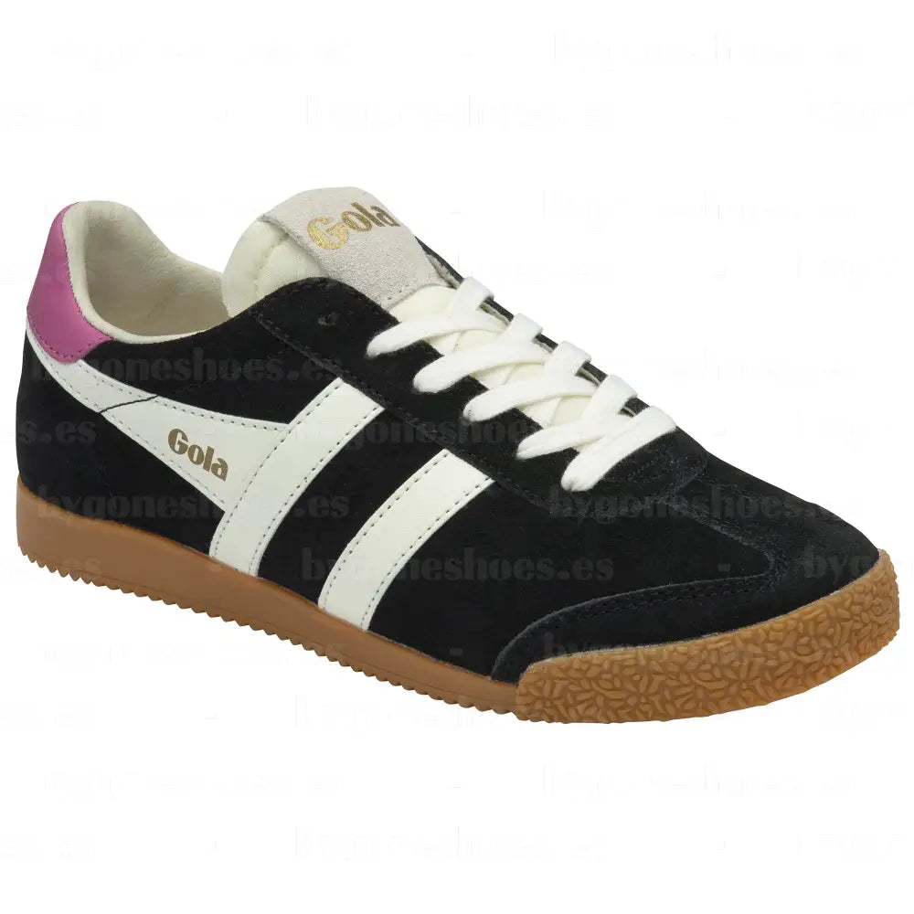 GOLA|SNEAKERS MUJER|ELAN-BLACK/OFF WHITE/FUCSHIA CLB538|BOWF SNEAKERS