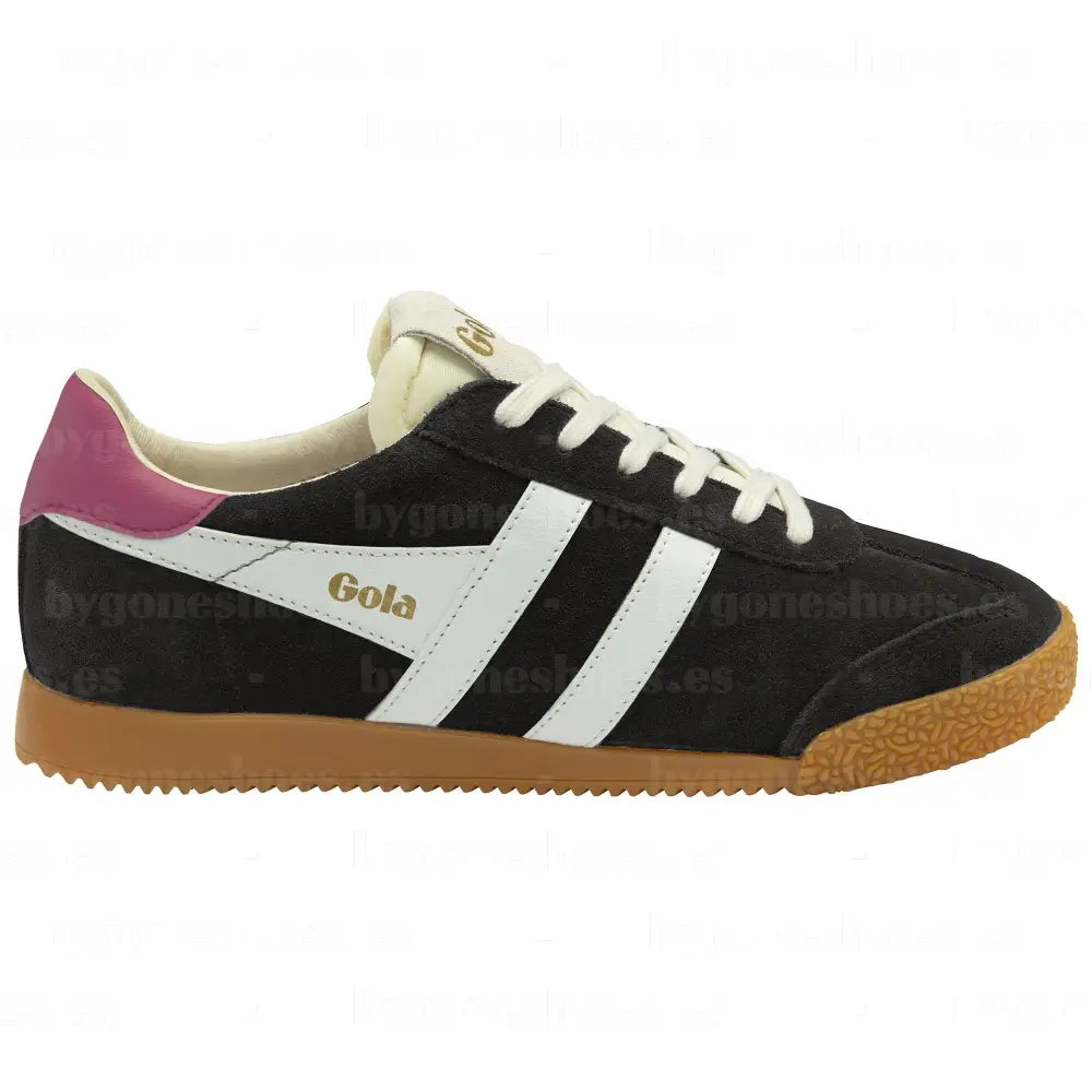 GOLA|SNEAKERS MUJER|ELAN-BLACK/OFF WHITE/FUCSHIA CLB538|BOWF SNEAKERS