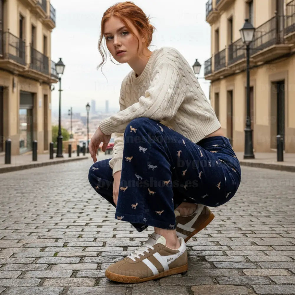 GOLA|SNEAKERS MUJER| Elan TABACCO/WHITE CLB538|TAWI SNEAKERS