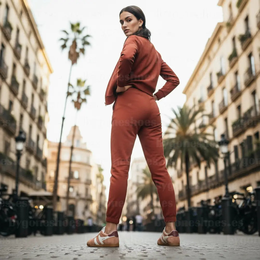 GOLA| SNEAKERS MUJER| Elan TERRACOTA/OFF WHITE/RED OCHRE CLB538|TOWRO SNEAKERS