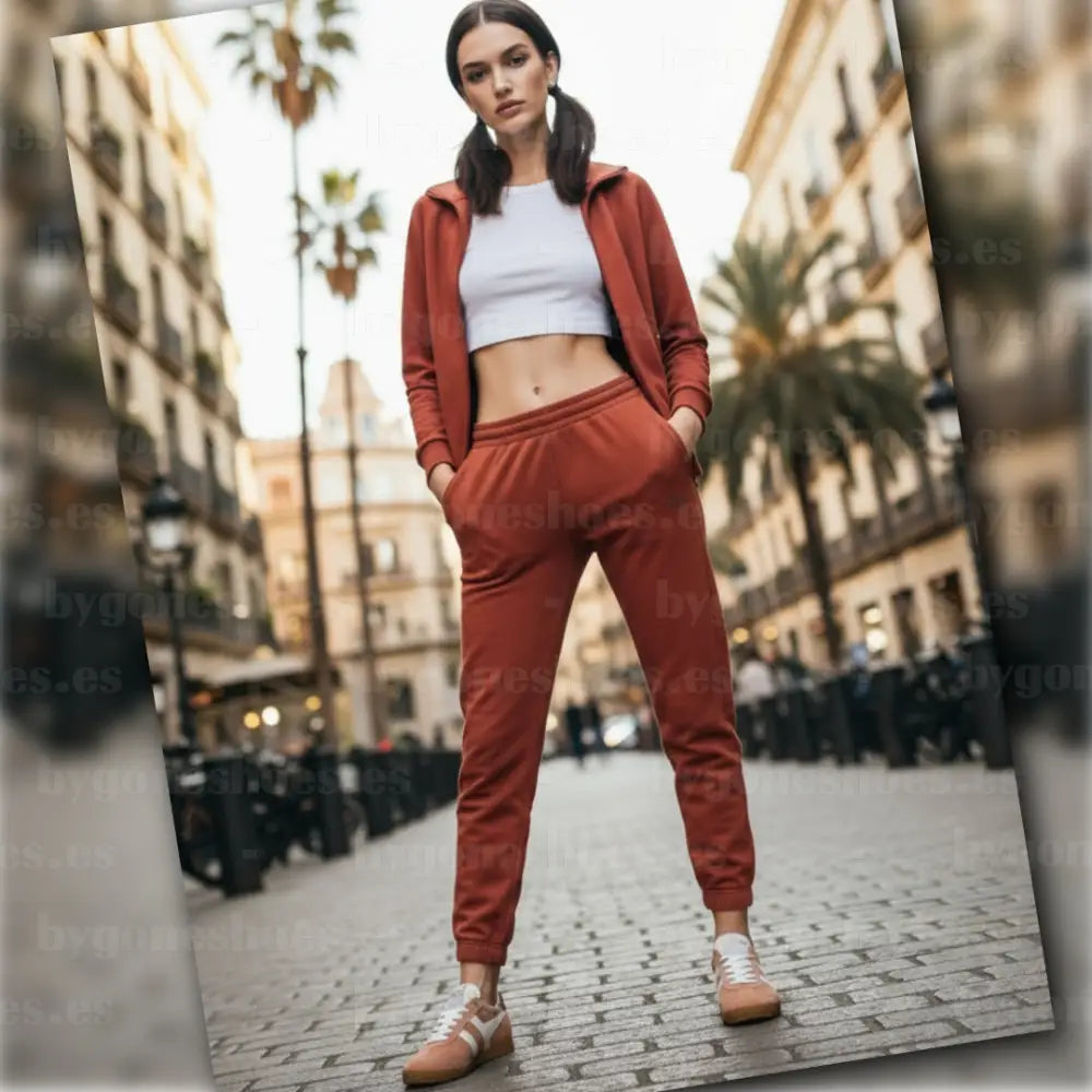 GOLA| SNEAKERS MUJER| Elan TERRACOTA/OFF WHITE/RED OCHRE CLB538|TOWRO SNEAKERS