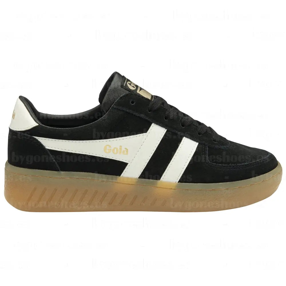GOLA|SNEAKERS MUJER|GRADNSLAM SUEDE-BLACK/OFF WHITE/GUM CLA589|BOWG SNEAKERS