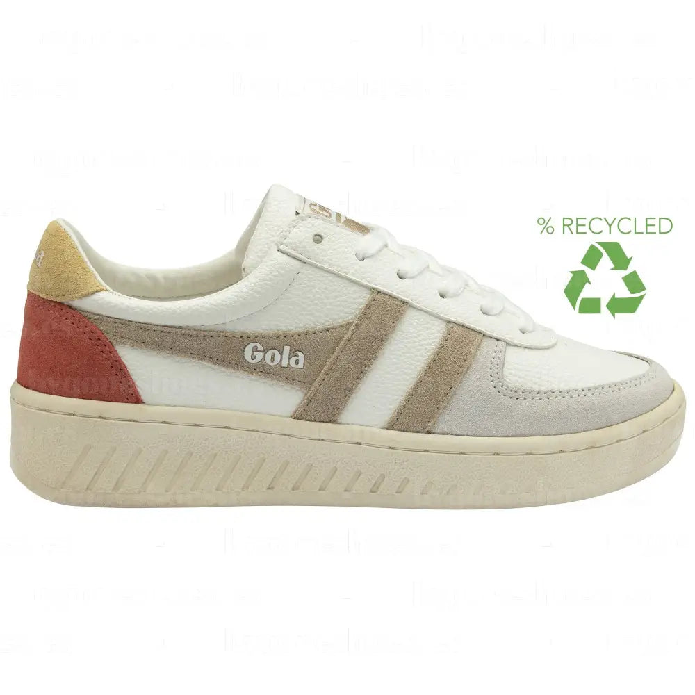 GOLA | SNEAKERS MUJER | GRANDSLAM-TRIDENT-CLA415 WHITE/BONW/FLAX SNEAKERS