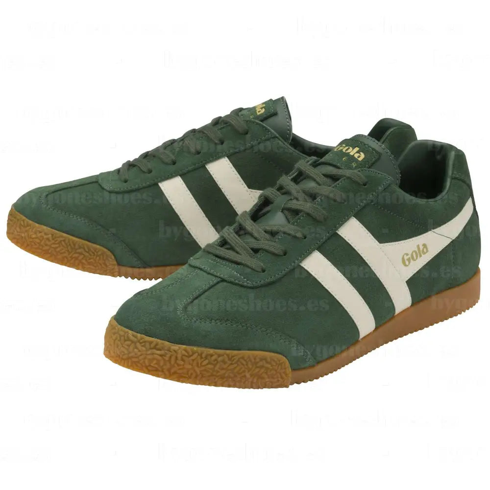 GOLA | SNEAKERS MUJER | HARRIER-SUEDE-CLA192 EVERGREEN/OFF WHITE SNEAKERS