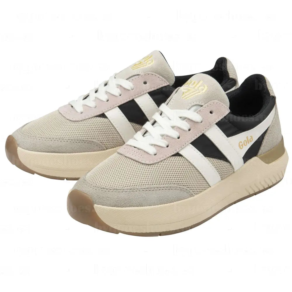 GOLA|SNEAKERS MUJER|RAVEN- WHEAT/BLACK/FEATHER GREY CLB516|WBFG SNEAKERS