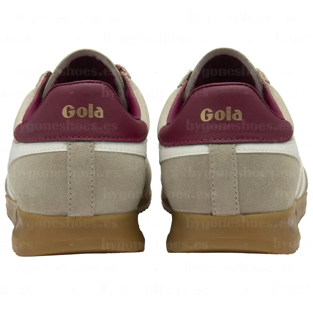 GOLA| SNEAKERS MUJER| Torpedo suede BONE/OFF WHITE/CERISE CLB761|BOWC SNEAKERS