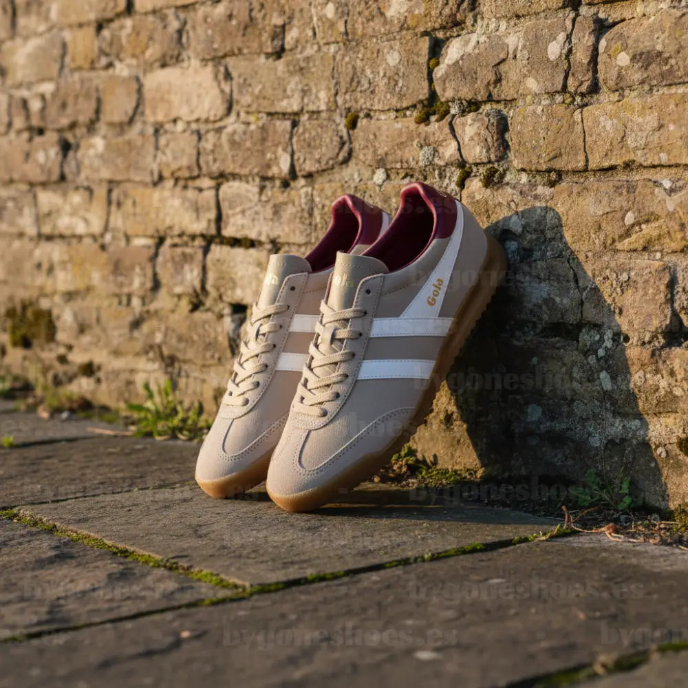 GOLA| SNEAKERS MUJER| Torpedo suede BONE/OFF WHITE/CERISE CLB761|BOWC SNEAKERS