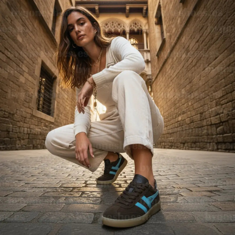 GOLA| SNEAKERS MUJER| Viper DARK BROWN/OCEAN/BONE/GUM CLB735|DBOBG SNEAKERS