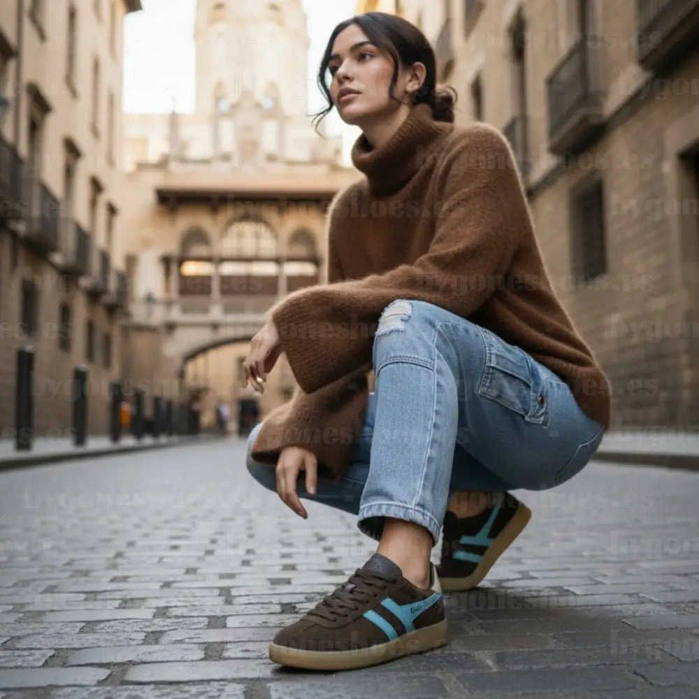 GOLA| SNEAKERS MUJER| Viper DARK BROWN/OCEAN/BONE/GUM CLB735|DBOBG SNEAKERS