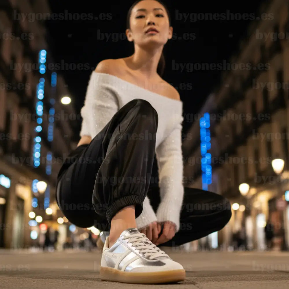 GOLA|SNEAKERS MUJER| Viper metallic SILVER/OFF WHITE/GUM CLB783|SOWG SNEAKERS
