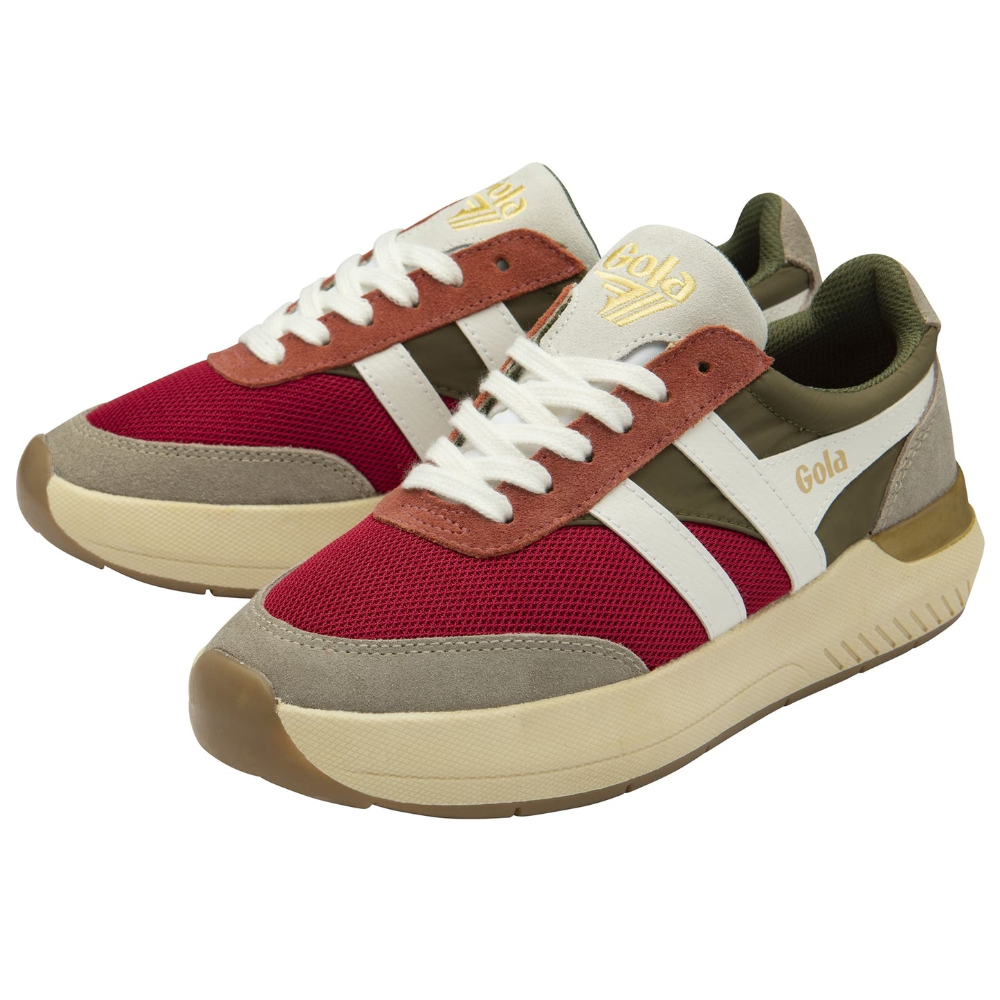 GOLA | SNEAKERS MUJER | RAVEN-CLB516 RASPBERRY/KHAKI/FEATHER GREY