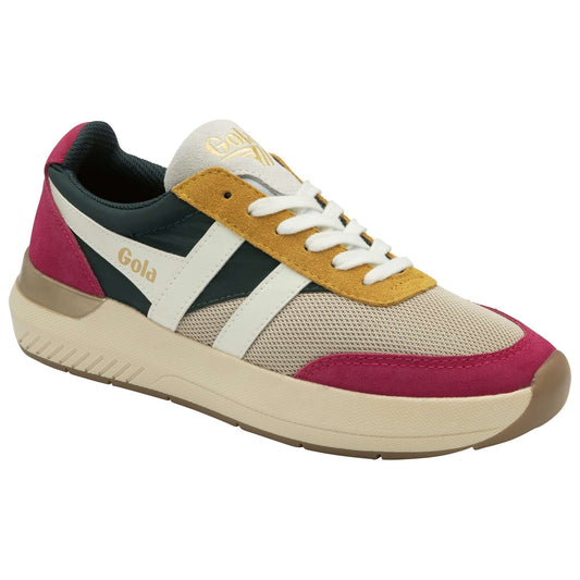 GOLA | SNEAKERS MUJER | RAVEN-CLB516 WHEAT/EVERGREEN/FUCSHIA