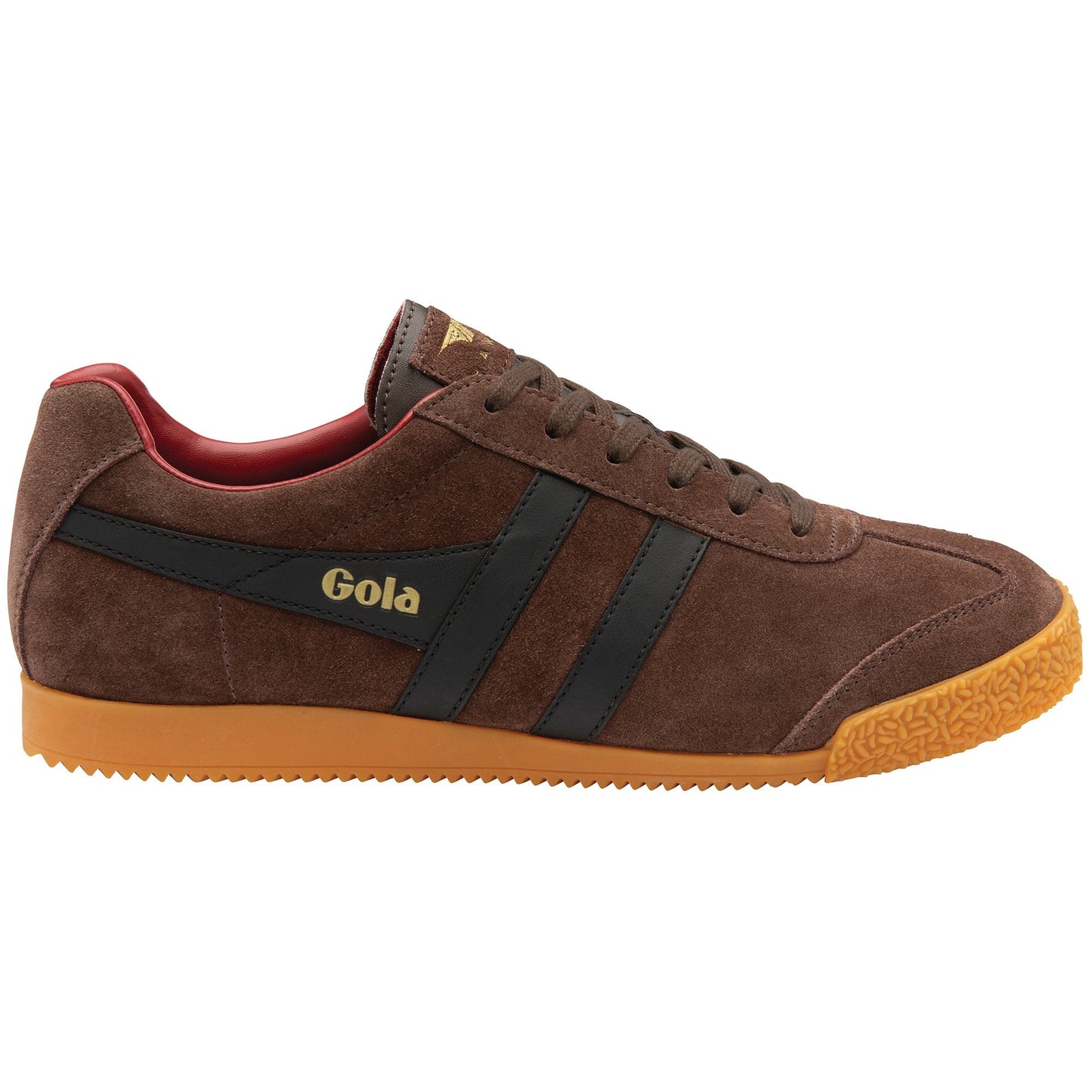 GOLA|SNEAKERS HOMBRE|HARRIER SUEDE-BROWN/BK/DRED CMA192|BBDR