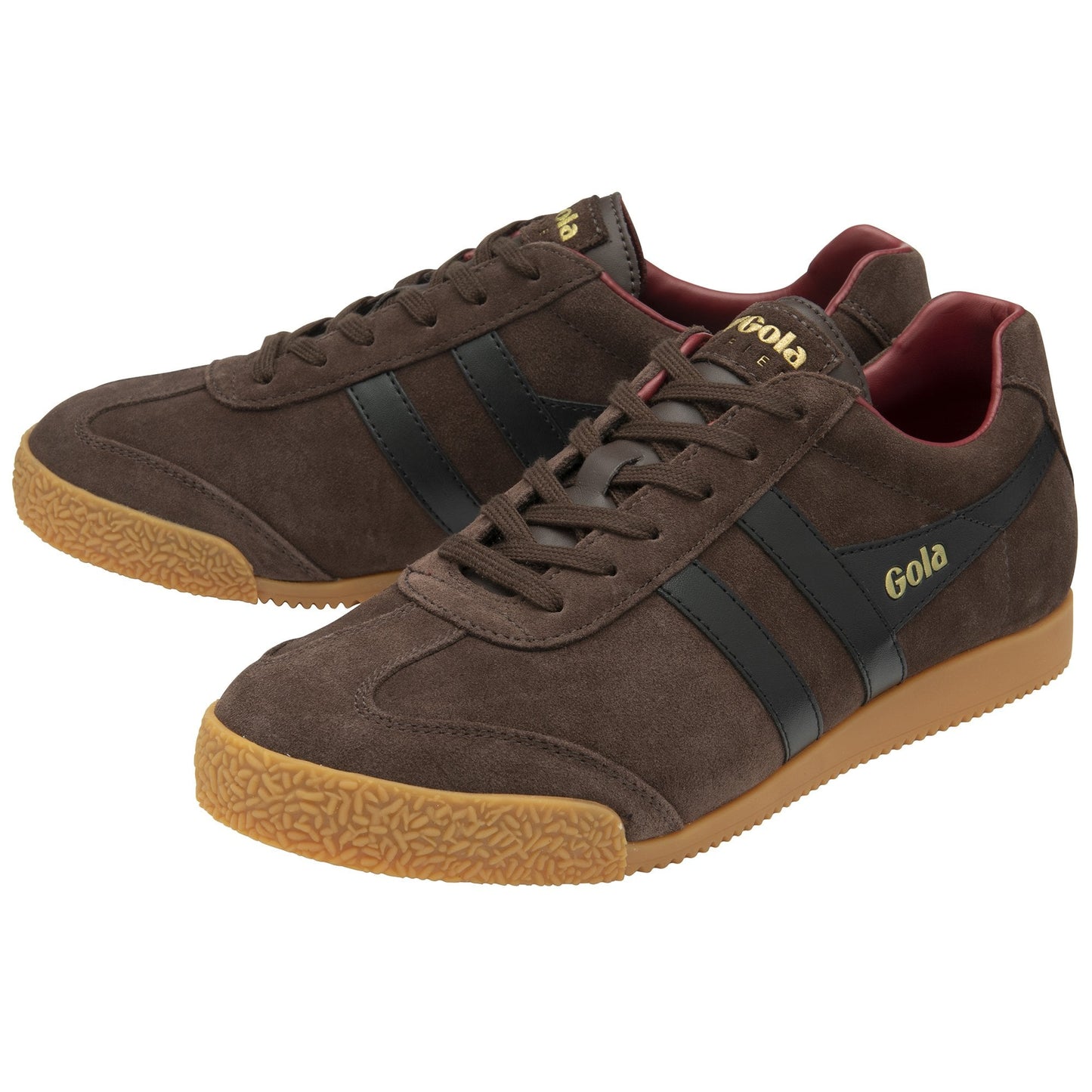 GOLA|SNEAKERS HOMBRE|HARRIER SUEDE-BROWN/BK/DRED CMA192|BBDR