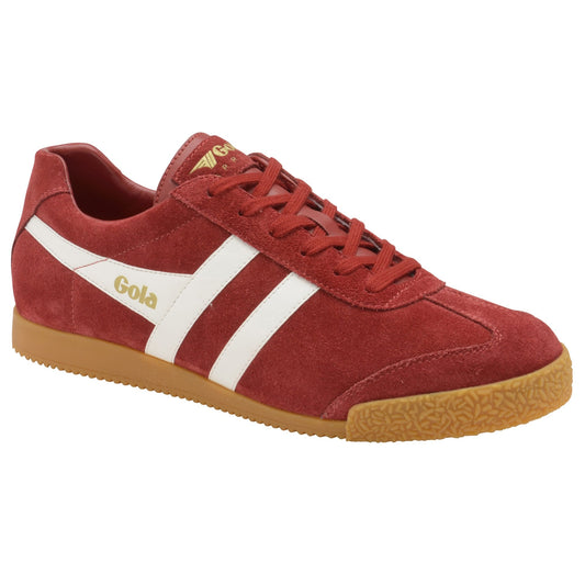 GOLA | MEN'S SNEAKERS | HARRIER-SUEDE-CMA192 DEEP RED/WHITE