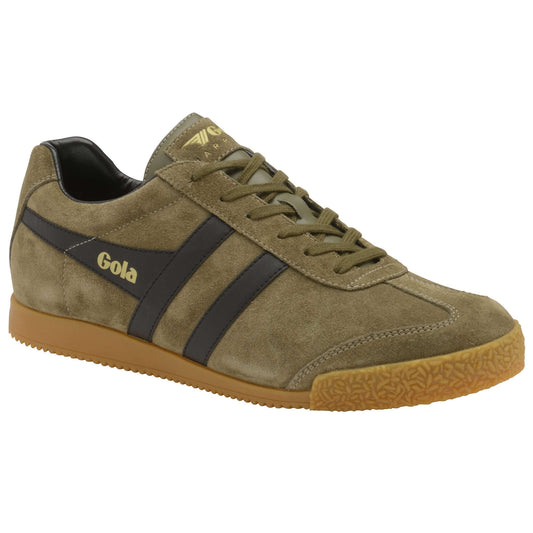 GOLA | MEN'S SNEAKERS | HARRIER-SUEDE-CMA192 KHAKI/BLACK-KB