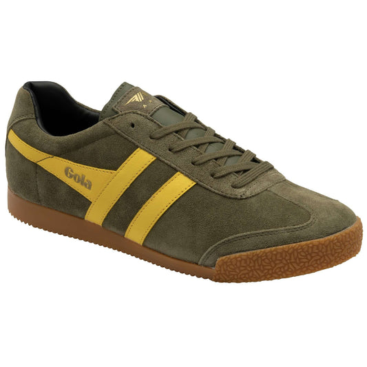 GOLA|MEN'S SNEAKERS|HARRIERSUEDE-KHAKI/SUN/BLACK CMA192|KSB