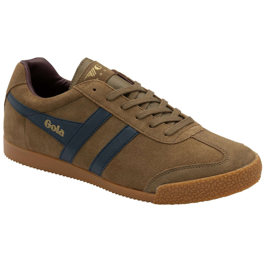 GOLA | MEN'S SNEAKERS | HARRIER SUEDE-TOBACCO/NAVY/BURGUNDY CMA192 | TNB