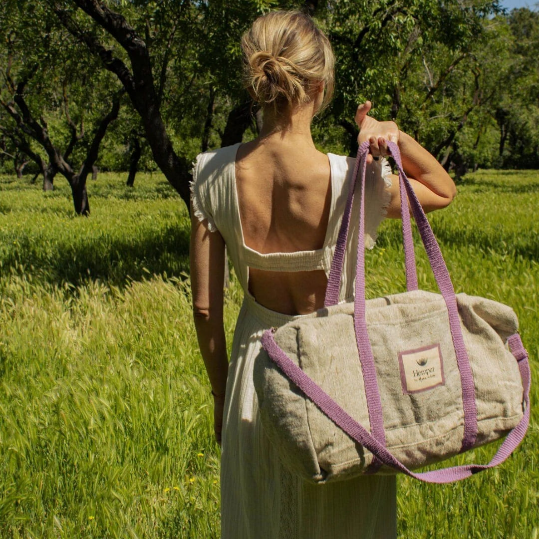 HEMPER | BAGS UNISEX | BAGS-NAT-LAV-1248 NATURAL LAVANDA