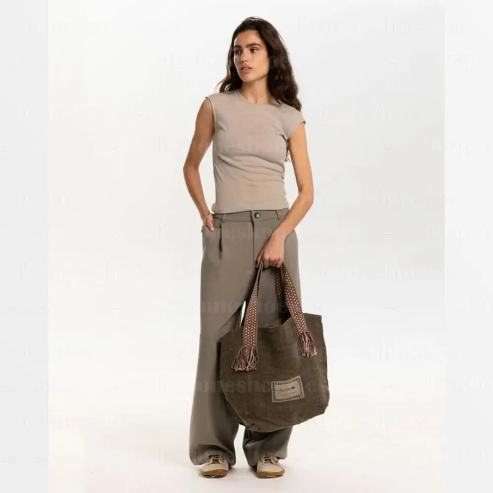 HEMPER| BAGS UNISEX | MAXIBOLSO-KHAKI-1123 KHAKI KHAKI / Única BAGS