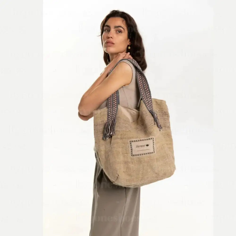 HEMPER| BAGS UNISEX | MAXIBOLSO-NATURAL-1147 NATURAL Única / Natural BAGS