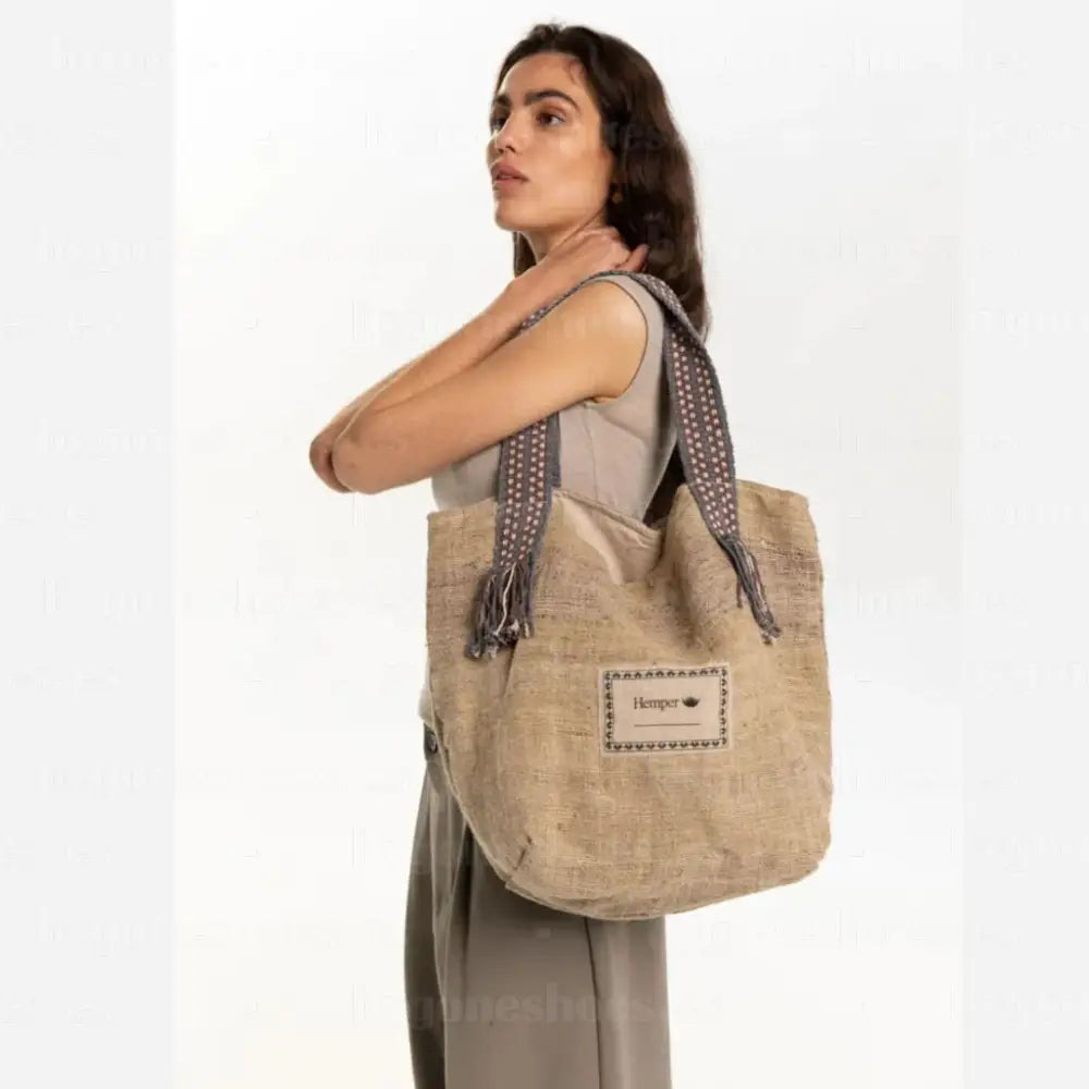 HEMPER| BAGS UNISEX | MAXIBOLSO-NATURAL-1147 NATURAL Única / Natural BAGS