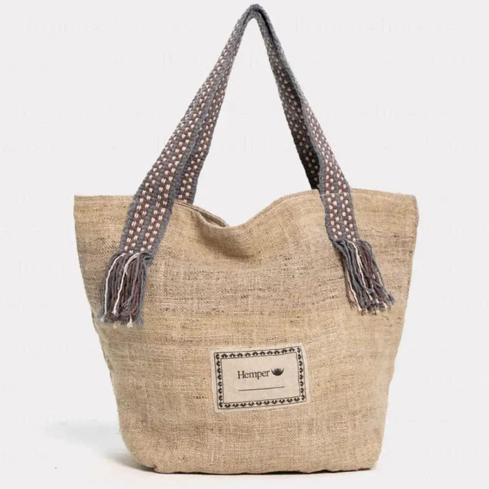 HEMPER| BAGS UNISEX | MAXIBOLSO-NATURAL-1147 NATURAL Única / Natural BAGS